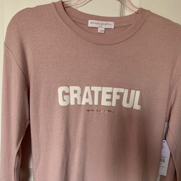 Spiritual Gangster savasana pink crew pullover - Picture 4 of 4